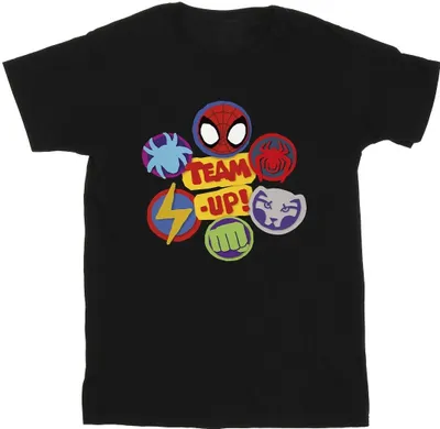 Produktbild von Marvel - "Spidey And His Amazing Friends Up" T-Shirt für Herren BI45529 (L) (Schwarz)