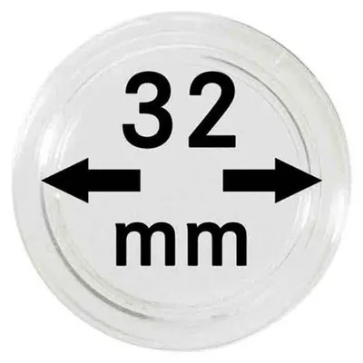 Produktbild von Lindner 2251032 Münzkapseln 32 mm-100er Pack