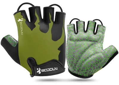 Imagen del producto de Guantes para bicicleta de montaña, tipo "dedos cortos", transpirables, acolchados, antideslizantes, unisex, talla M