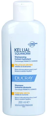 Zdjęcie produktu dla DUCRAY Kelual Squanorm nawilżający szampon leczniczy do łupieżu suchego, szampon 200 ml