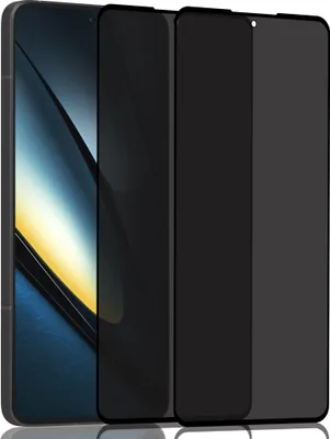 Produktbild von 2-Pack Xiaomi Poco F6 Sichtschutz-Displayschutz – gehärtetes Glas 9H – Super Qualität 3D