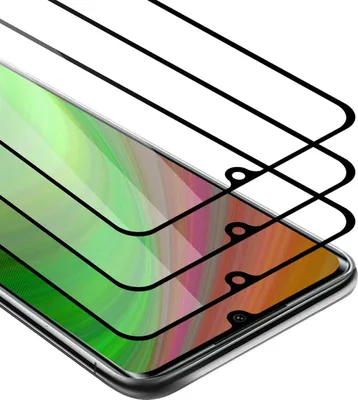 Immagine prodotto di Cadorabo 3x Pellicola protettiva a schermo intero per Xiaomi Mi Note 10 in nero Vetro protettivo del display temperato