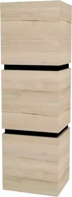 Obrázok produktu pre Kúpeľňová skrinka vysoká Devo Viva 2.0 ľavá dub halifax biely 40 x 127 x 35 cm VV2-S3D2SL40x35-P29