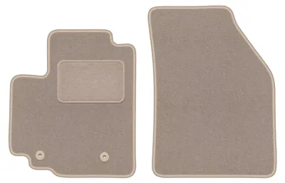 Produktbild von Velours-Fußmatten Vorne für Opel Agila B 2008-2014 (Schrägheck) – 2-tlg, Beige, passgenau – Wielganizator LUX