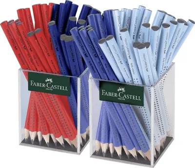Zdjęcie produktu dla FABER-CASTELL Bleist. Jumbo Grip 3 Farben 2x36 Köcher