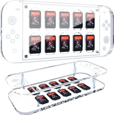 Produktbild von Organizer-Hülle Für Nintendo Switch Oled Micro Sd-Karte Transparent Magnet