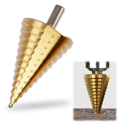 Obrázek produktu pro Kuželový vrták, průměr 4-52 mm, kuželová fréza z oceli HSS