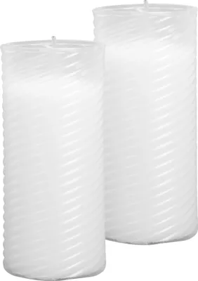 Produktbild von 2er Pack Ersatzkerze / Nachfüllkerze N3 weiß in der Größe 13 cm