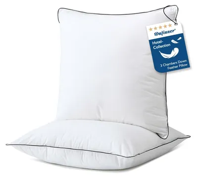 Obrázok produktu pre Sada dvoch vankúšov, 60x60 cm, s výplňou z peria a páperia