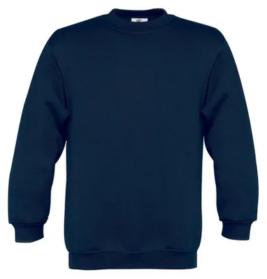 Image de B&C - Sweat-shirt pour enfants à manches rapportées FK1971 (104) (bleu marine)