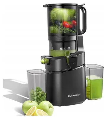 Image de AMZCHEF Extracteur de jus automatique All-In-One Slow Juicer 1,8 L 250 W Ouverture 145 mm