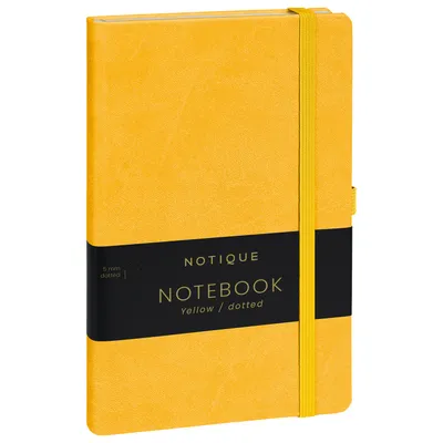Image de Carnet de notes jaune, ligné, 13 × 21 cm