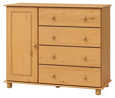 Obrázek produktu pro Prádelník 4 zásuvky + dvířka 8016V vosk