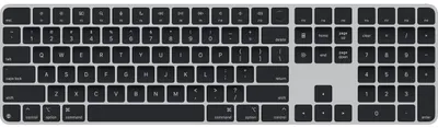 Obrázok produktu pre Apple Magic, Plná veľkosť (100 %), Káblový a bezdrôtový, USB + Bluetooth, QWERTY, Čierna