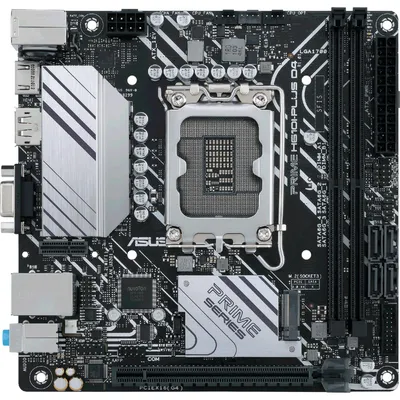 Zdjęcie produktu dla ASUS PRIME H610I-PLUS D4-CSM, Intel, LGA 1700, Intel® Celeron®, Intel® Core™ i3, Intel® Core™ i5, Intel® Core™ i7, Intel® Core™ i9, Intel® Pentium®, LGA 1700, 64 GB, DDR4-SDRAM