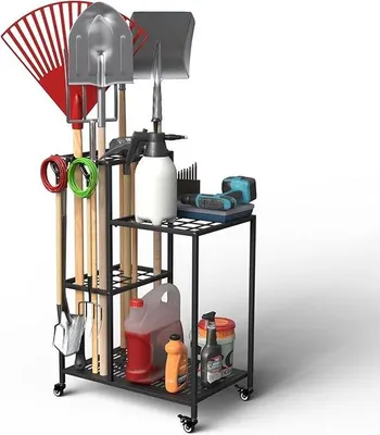 Image de Lot de 3 – 272 litres – Sacs de jardinage résistants avec couvercle et poignées – Tiennent debout tout seuls – Vert