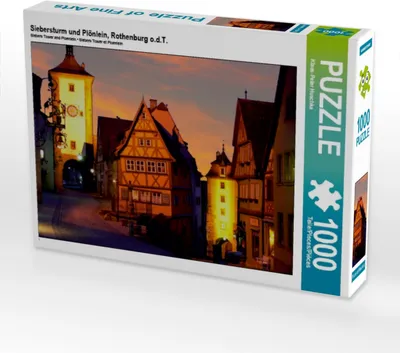 Produktbild von Calvendo Siebersturm und Plönlein, Rothenburg o.d.T. 1000 Teile Puzzle quer 640x480mm, Huschka Klaus-Peter; 7350794