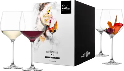 Zdjęcie produktu dla Eisch Vorteilset 2 Stück 4 Burgundergläser 500/1 im Geschenkkarton SUPERIOR SENSISPLUS 25006010 und Geschenk + Spende