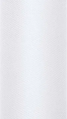 Produktbild von Tüll Stoff Luna weiß 9m x 80cm