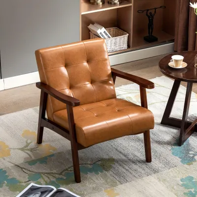 Produktbild von Sessel - Stuhl - Loungesessel - Drehsessel - Ergonomisches Design - Robuster Holzrahmen