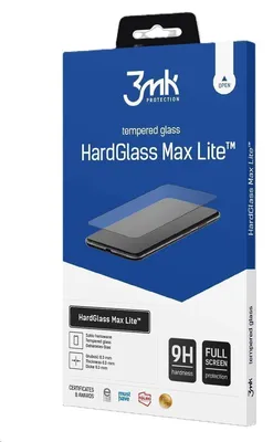 Zdjęcie produktu dla 3mk HardGlass Szkło na Xiaomi Redmi Note 14 Pro 4G 14 5G 14 5G - czarne