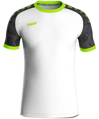 Produktbild von Jako Iconic Trikot Kurzarm Kinder - Weiß / Schwarz / Neongrün