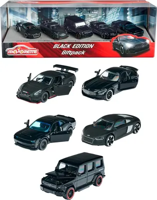 Image de Majorette Black Edition 5 Pcs Giftpack, Voiture, 3 an(s), ...