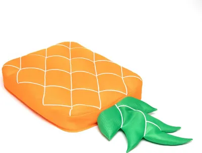Produktbild von Westmann Stoff Schwimminsel Ananas Orange 68x130x13 cm