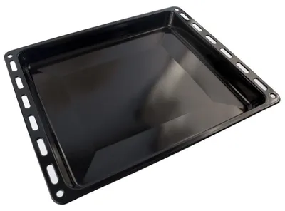 Backblech 465x375x40 mm, schwarz, emailliert, für Siemens/Neff/Bosch