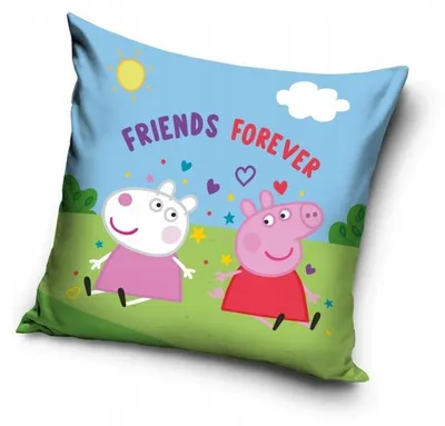 Produktbild von Carbotex Peppa Wutz Kissenbezug 40x40 Samt Kinder
