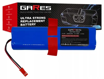 Zdjęcie produktu dla Gares Akumulator do Zaco V5x 14,4V | 14,4V 2,6 Ah Li-Ion | Mocna Bateria do Robot Sprzątający | Wydajny Zamiennik Gares®