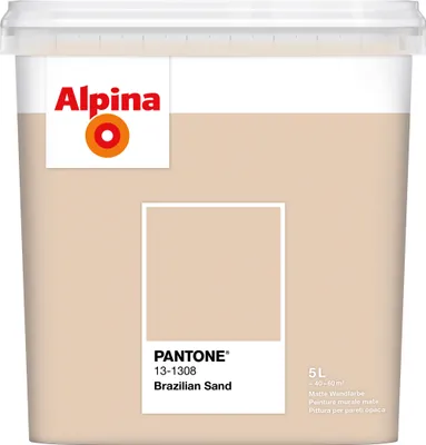 Produktbild von Alpina Wandfarbe Pantone matt brazilian sand 5 L