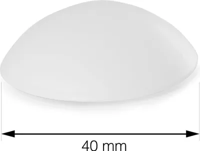 Obrázek produktu pro Walteco Dveřní zarážka, průměr 40mm, samolepicí, bílá, 6 ks