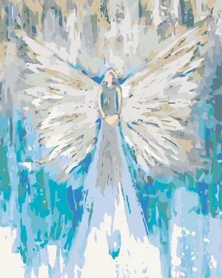 Obrázek produktu pro Zuty - Diamantové malování - ANDĚLÉ OD LENKY - LOVE ANGEL, 40x50 cm, vypnuté plátno na rám