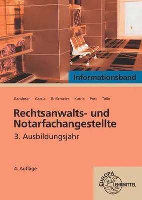 Obrázok produktu pre Rechtsanwalts- und Notarfachangestellte, Informationsband 3. Ausbildungsjahr
