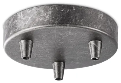 Produktbild von Home Sweet Home Deckenrosette Metall anthrazit 3 Licht