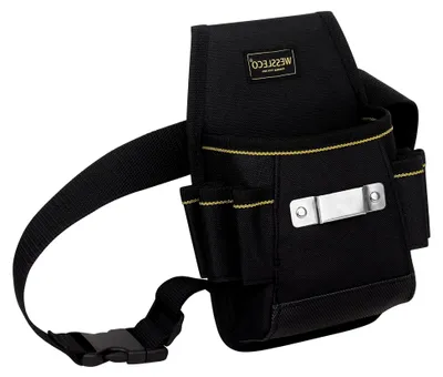 Produktbild von Werkzeuggürtel für Elektriker, Werkzeugtasche mit verstellbarem Gürtel für Herren, Schwarz