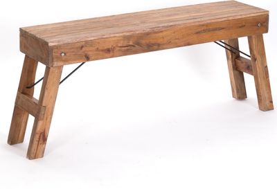 KUCHYNSKÁ LAVICA "ALDO" | skladacia, 112x48x28 cm (DxVxŠ) | drevená lavica | farba: 01 natural-vintage