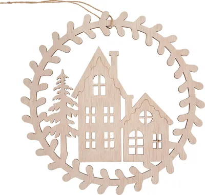 Produktbild von VBS Holzkranz "Häuser", Ø 23 cm