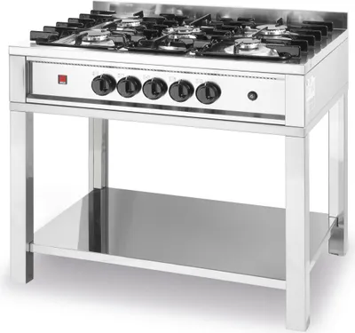 Obrázok produktu pre Hendi 225806, Voľne stojaci, Čierna, Nerezová oceľ, Otočné, Zemný plyn, Propán / bután, 5 zone(s), liatina
