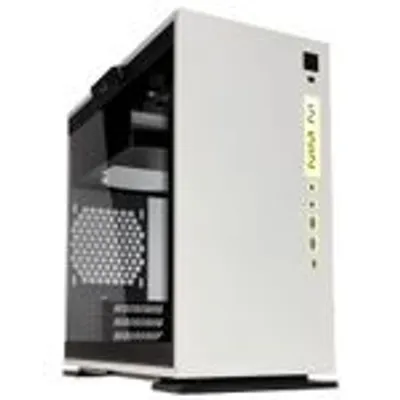 Image de In Win 301C WHITE, Mini Tour, PC, Blanc, Micro ATX, Mini-ITX, SECC, Verre trempé, Gaming