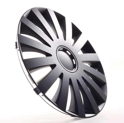 Immagine prodotto di 4 copricerchi da 17 pollici, finiture per cerchi, finiture Wind Black, colore nero, per Chrysler, Fiat, Lada, Mercedes, Peugeot, Smart, VW 4-2432027