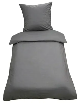 Produktbild von Bettwäsche 135x200 Baumwolle Uni Bettbezug Renforce Garnitur Set 2 tlg / 4 tlg