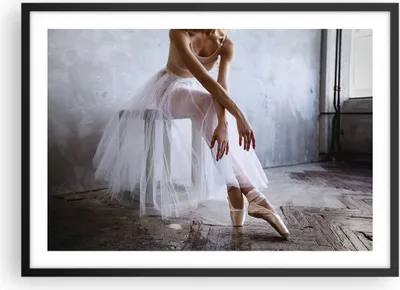 Produktbild von Gerahmtes Poster - Schwarzer Rahmen - Ballerina Ballett Studio - 70x50 cm - Wand Bild - Wanddeko - Wandbilder - Kunstposter - Wandposter - Bilderrahmen - Bilder - Kunstdruck - P2BAA70x50-4970