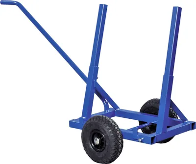Produktbild von Kongamek Plattenwagen pulverbeschichtet in blau 1600x600x800mm mit Luftbereifung