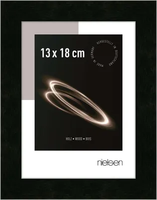 Produktbild von nielsen Holz Bilderrahmen Essential, 13x18 cm, Schwarz