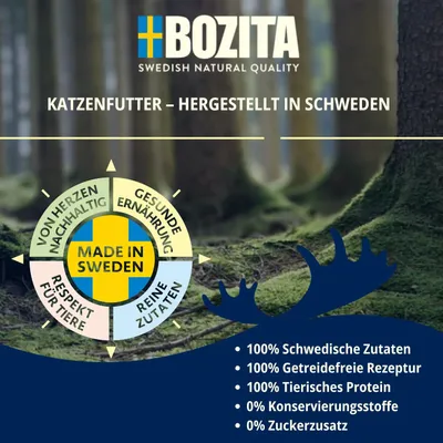 Produktbild von Bozita Sterilised Nassfutter Multibox - Häppchen in Sauce mit Fleisch - 12x85g P