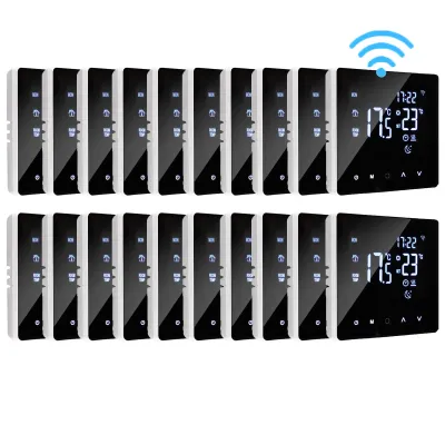 Produktbild von 20X Smart WiFi Thermostat 16A Elektroheizung Raumthermostat Fussbodenheizung LCD-Display Touchscreen programmierbar Innenthermometer App-Steuerung