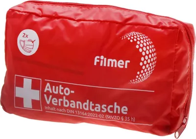 Produktbild von Kfz Auto Verbandtasche ror DIN 13164 2022-02 Autozubehör Erste Hilfe Filmer 17994