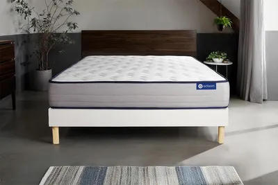 Productafbeelding van Actimemo matras, 120 x 220 cm + bedframe met lattenbodem, stevigheid graad 4, traagschuim, hoogte: 22 cm